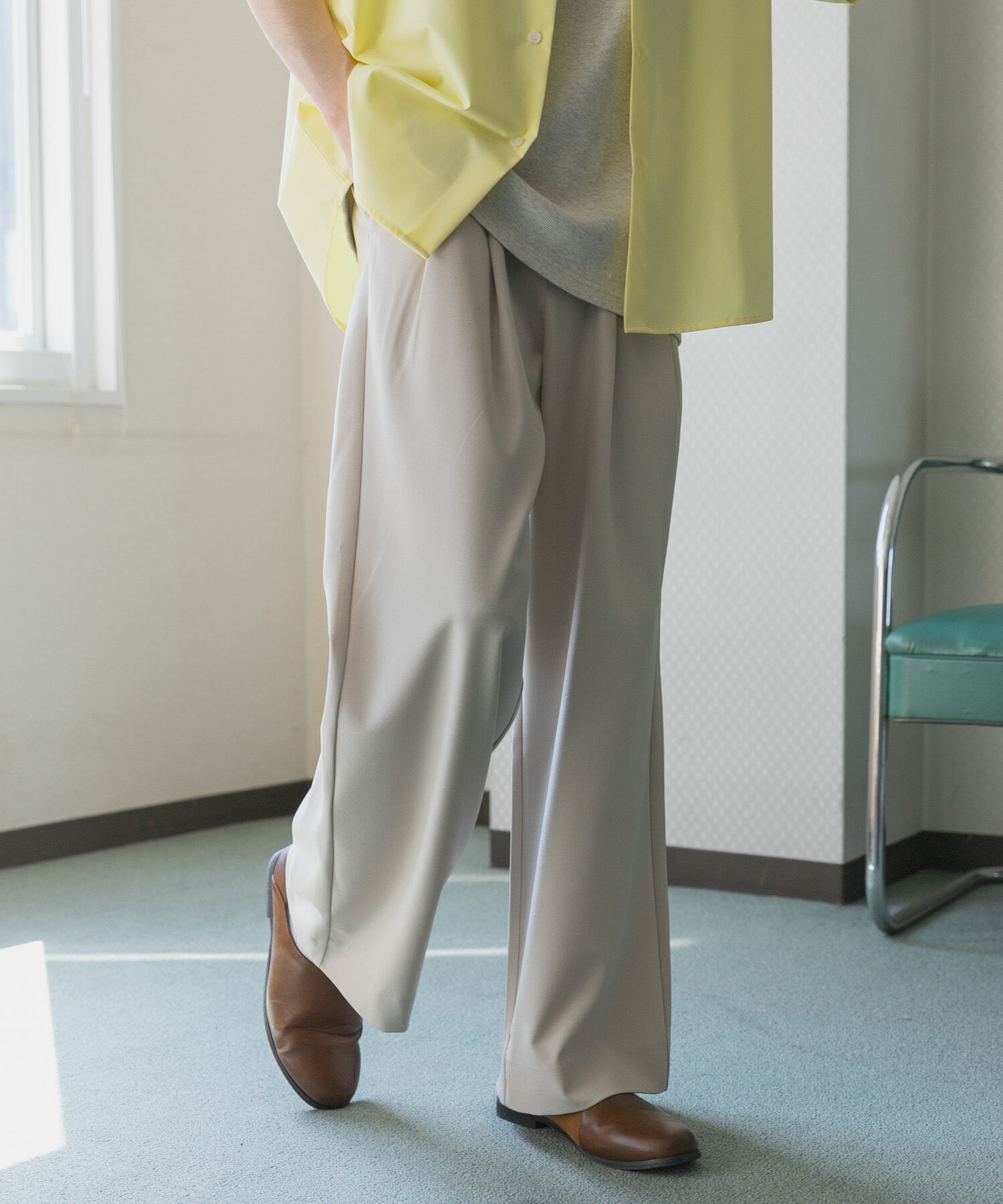 SENSE OF PLACE by URBAN RESEARCH「『速乾』ドライタッチ2タックワイドパンツ」|その他|