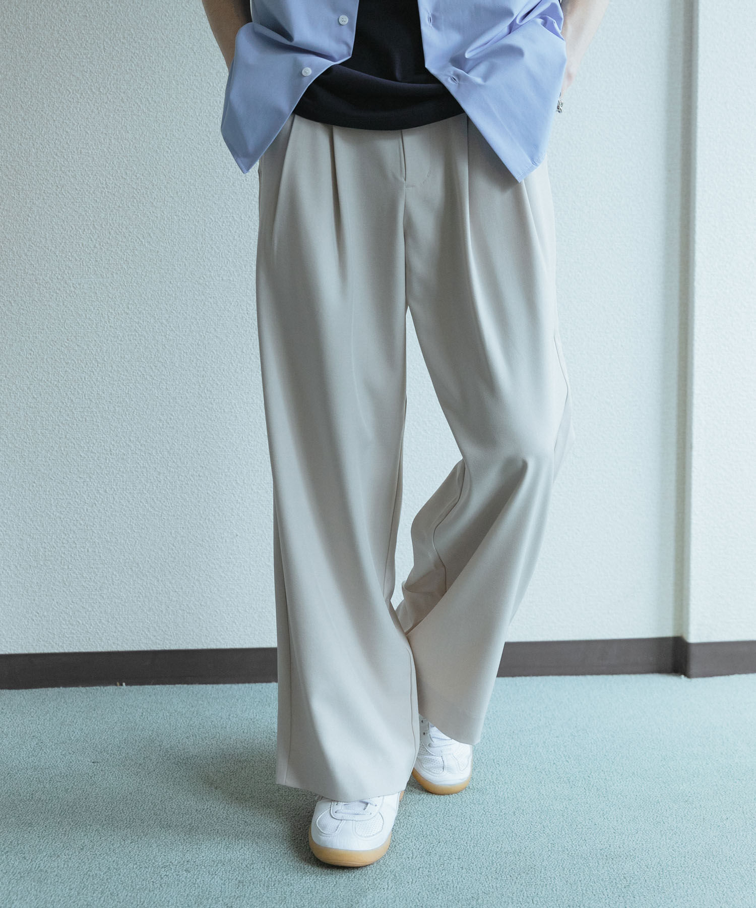 SENSE OF PLACE by URBAN RESEARCH「『速乾』ドライタッチ2タックワイドパンツ」|その他|