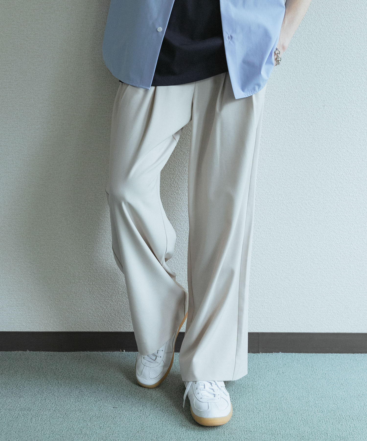 SENSE OF PLACE by URBAN RESEARCH「『速乾』ドライタッチ2タックワイドパンツ」|その他|