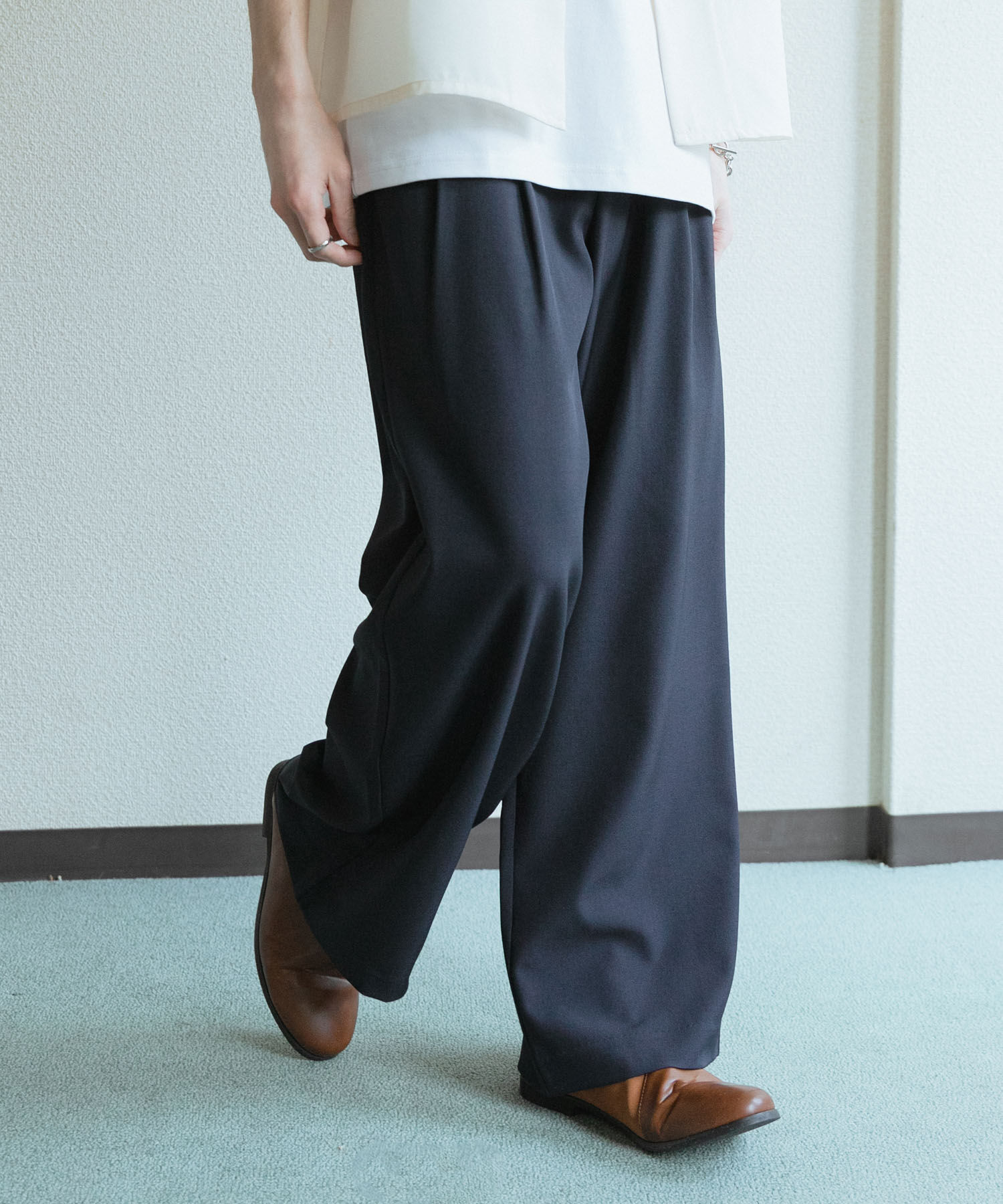 SENSE OF PLACE by URBAN RESEARCH「『速乾』ドライタッチ2タックワイドパンツ」|その他|