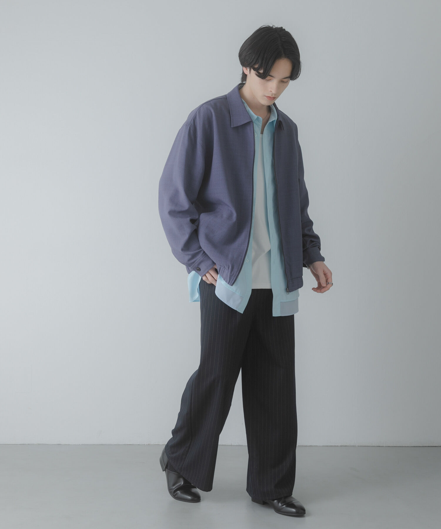 SENSE OF PLACE by URBAN RESEARCH「『UR TECH DRYLUXE』リネンライクジップブルゾン」|ブルゾン・スタジャン|