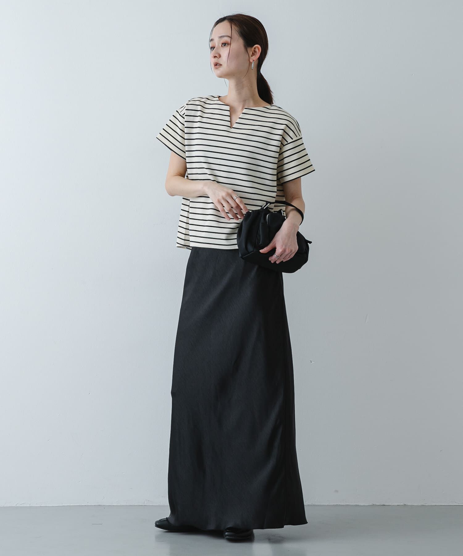 SENSE OF PLACE by URBAN RESEARCH「キーネックミラノリブTシャツ」|Tシャツ・カットソー|