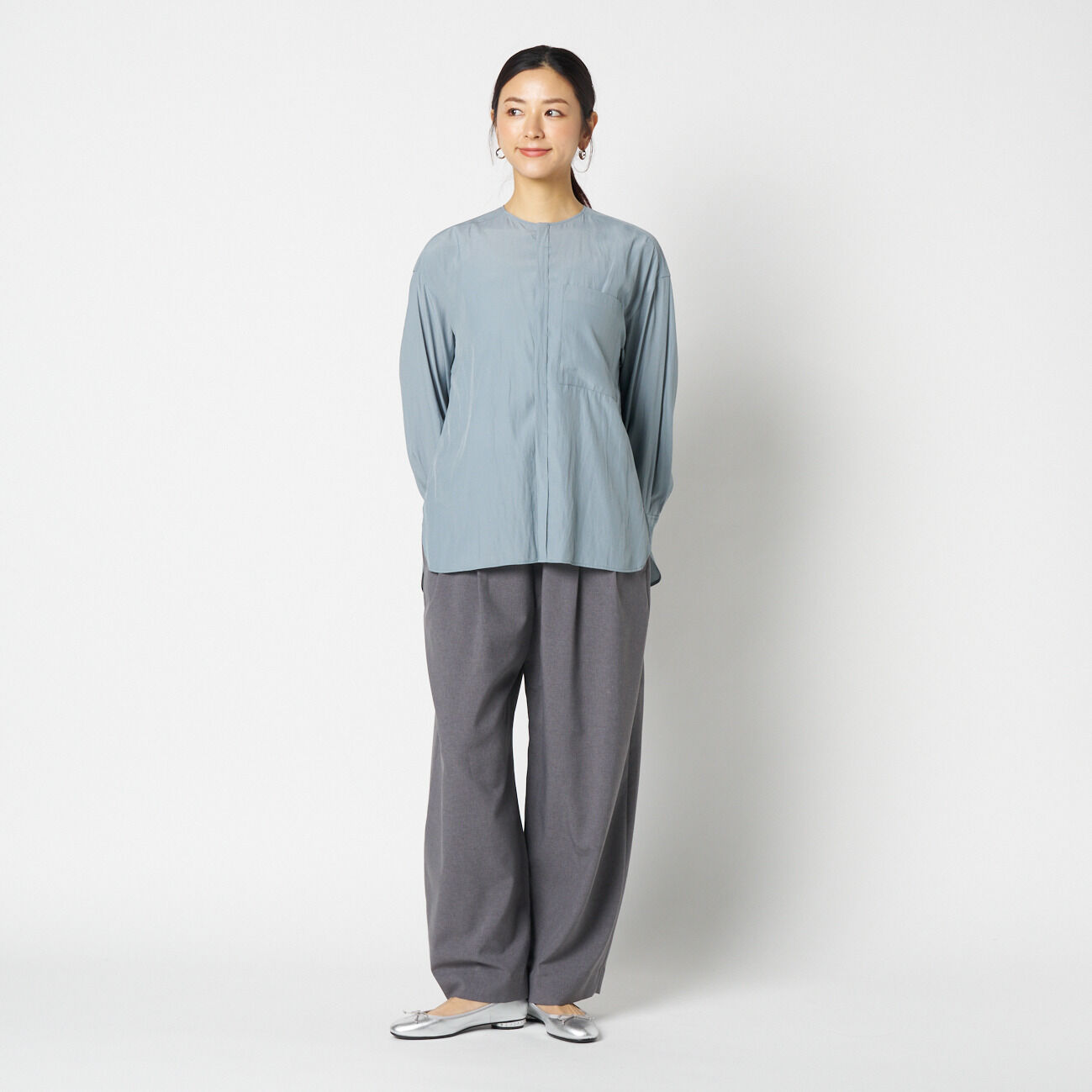 HELIOPOLE「HELIOPOLE BARREL LEG TUCK PANTS」|チノ|