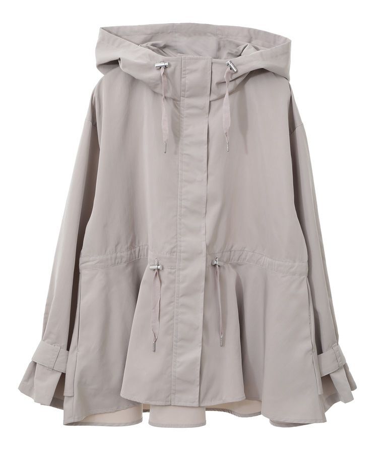 earth music&ecology「ドロストペプラムマウンテンパーカー」|ブルゾン・スタジャン|