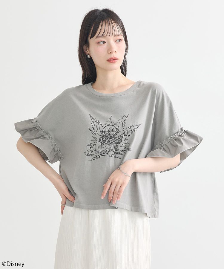 earth music&ecology「スティッチ/フリルドッキングTEE」|Tシャツ・カットソー|