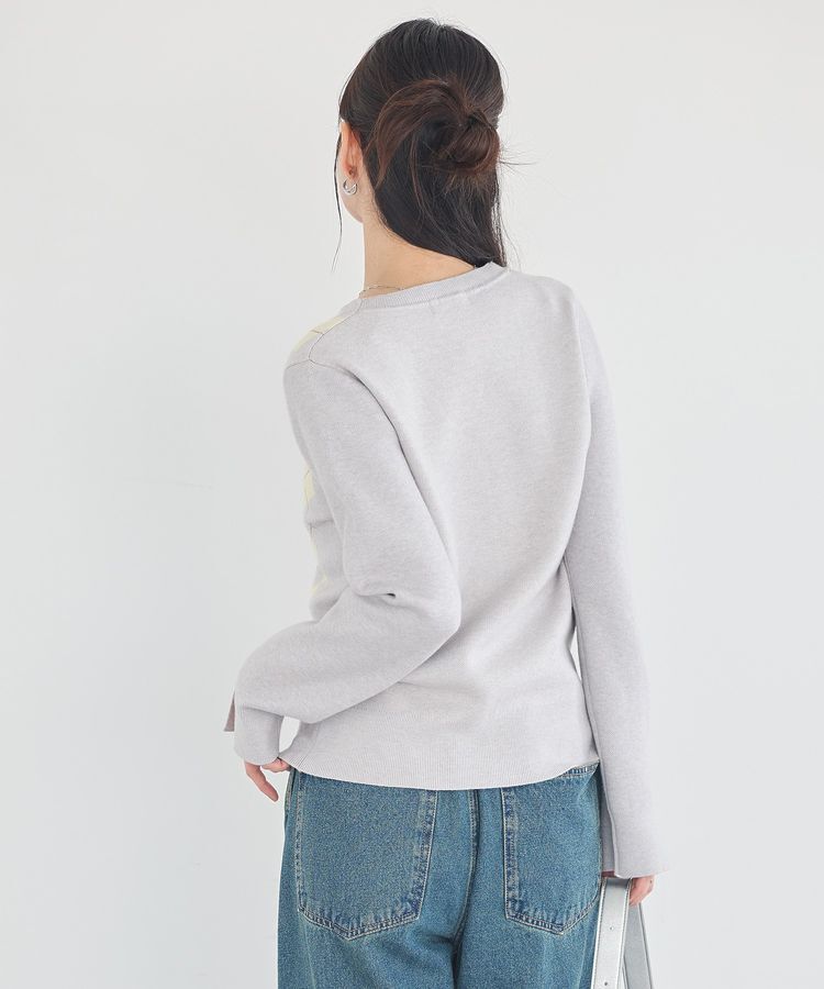 earth music&ecology「アーガイルニットカーディガン」|カーディガン|