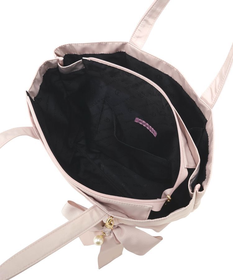 Maison de FLEUR「リボンチャーム付きマルチポケットトートバッグ」|トートバッグ|