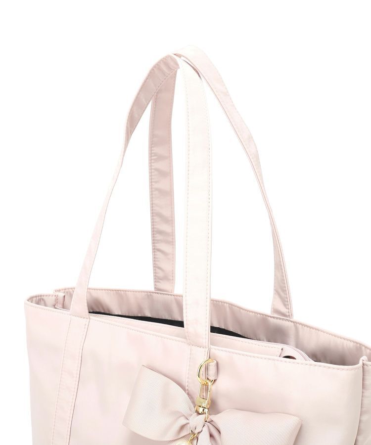 Maison de FLEUR「リボンチャーム付きマルチポケットトートバッグ」|トートバッグ|