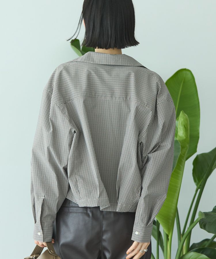 AMERICAN HOLIC「クロップド丈バックタックチェックシャツ」|シャツ・ブラウス|
