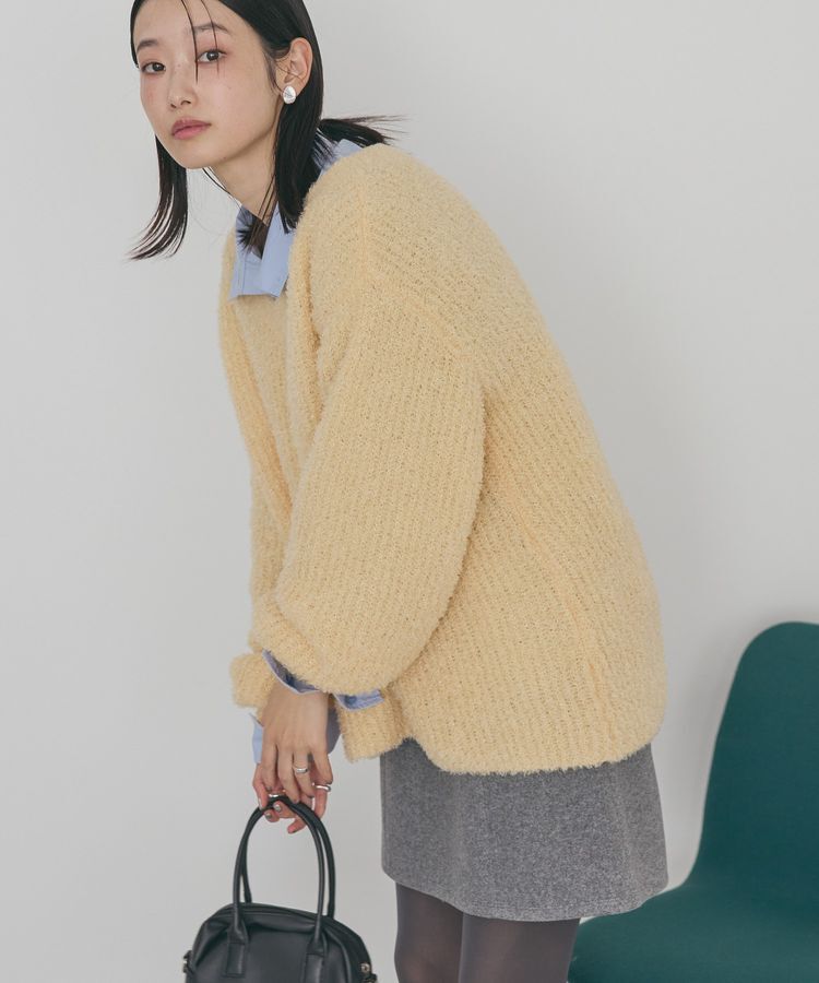 AMERICAN HOLIC「ミニシャギーラメニットプルオーバー」|ニット・セーター|