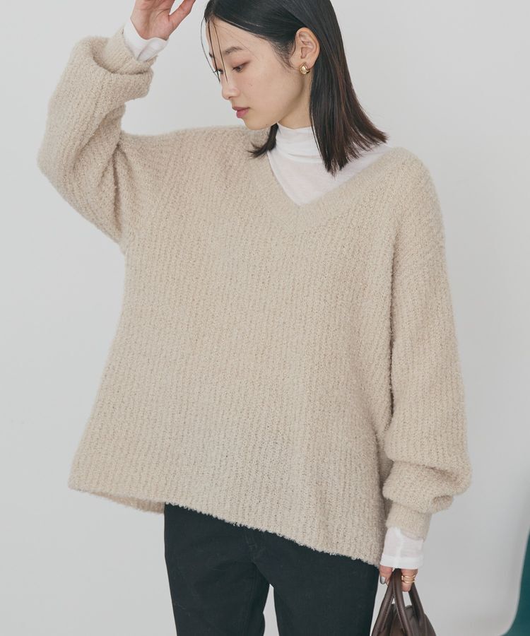 AMERICAN HOLIC「ミニシャギーラメニットプルオーバー」|ニット・セーター|