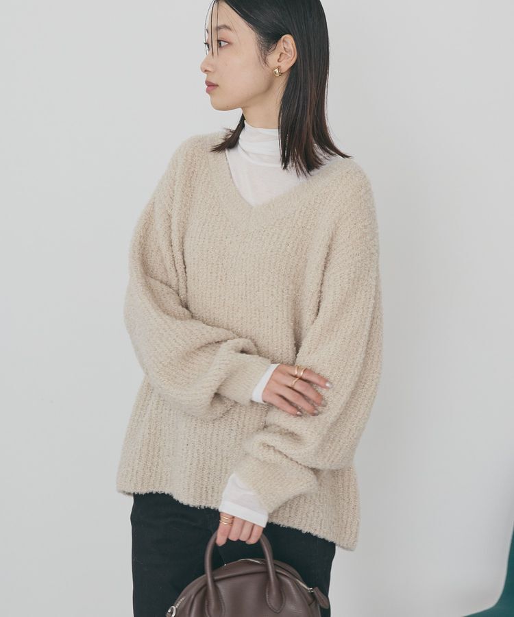 AMERICAN HOLIC「ミニシャギーラメニットプルオーバー」|ニット・セーター|