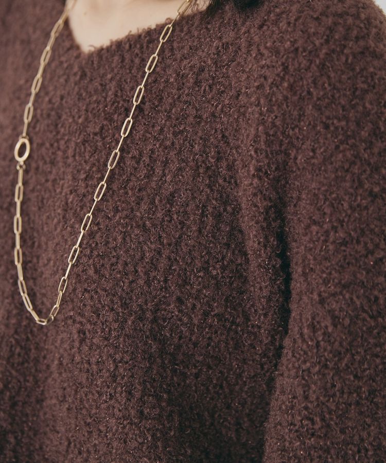 AMERICAN HOLIC「ミニシャギーラメニットプルオーバー」|ニット・セーター|