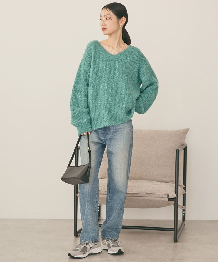 AMERICAN HOLIC「ミニシャギーラメニットプルオーバー」|ニット・セーター|