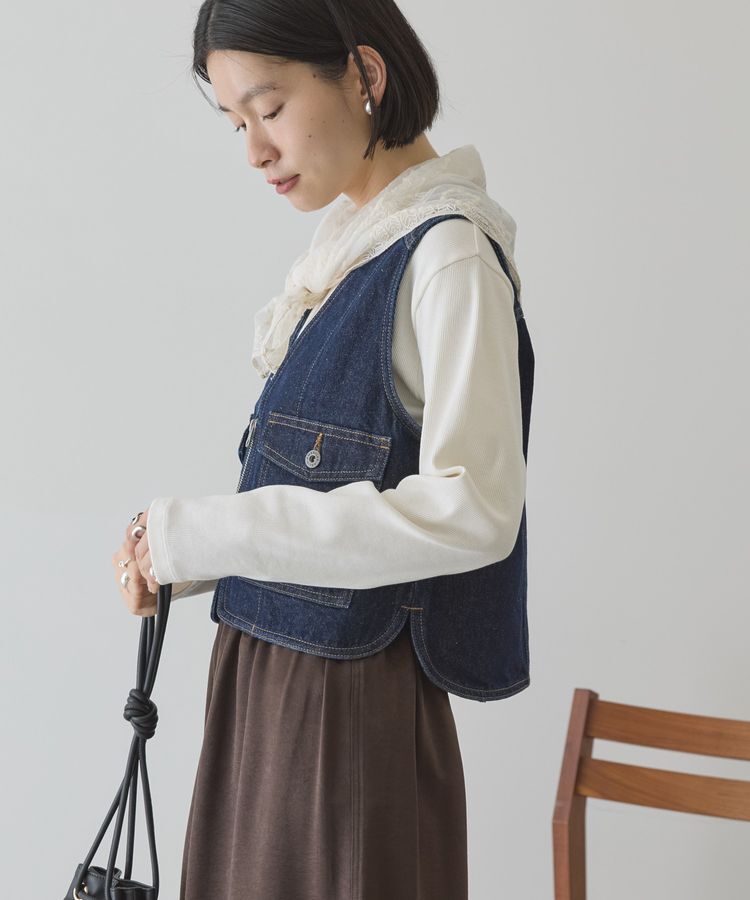 AMERICAN HOLIC「ショート丈デニムベスト」|その他|