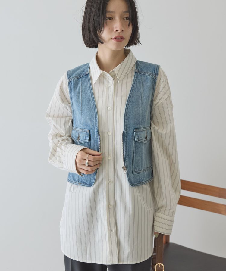 AMERICAN HOLIC「ショート丈デニムベスト」|その他|