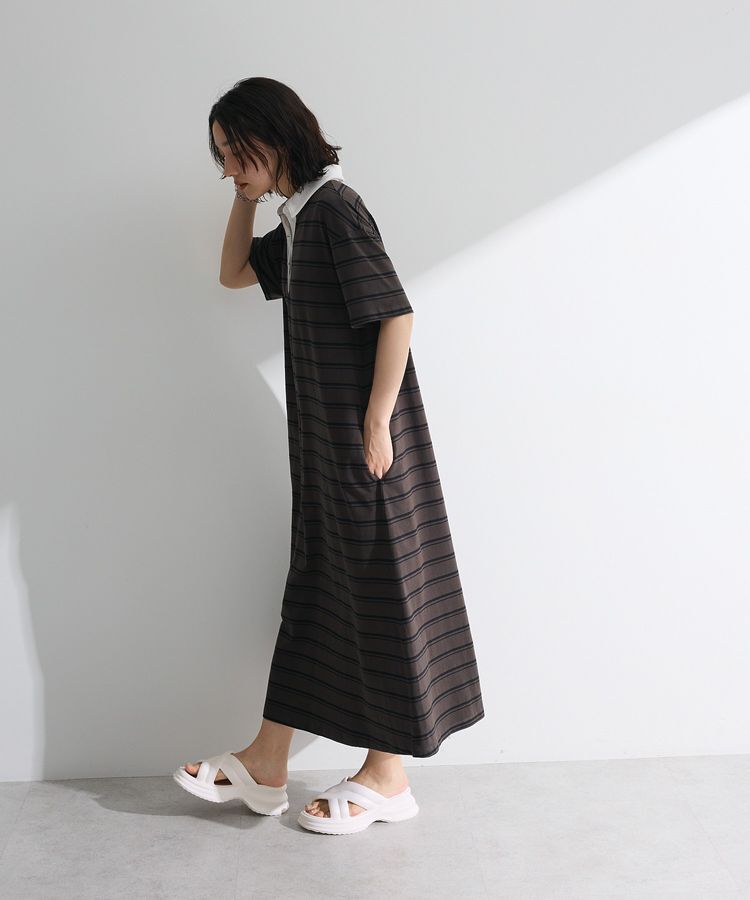 Green Parks「・SUGAR SPOON ボーダーポロワンピース」|ワンピース|