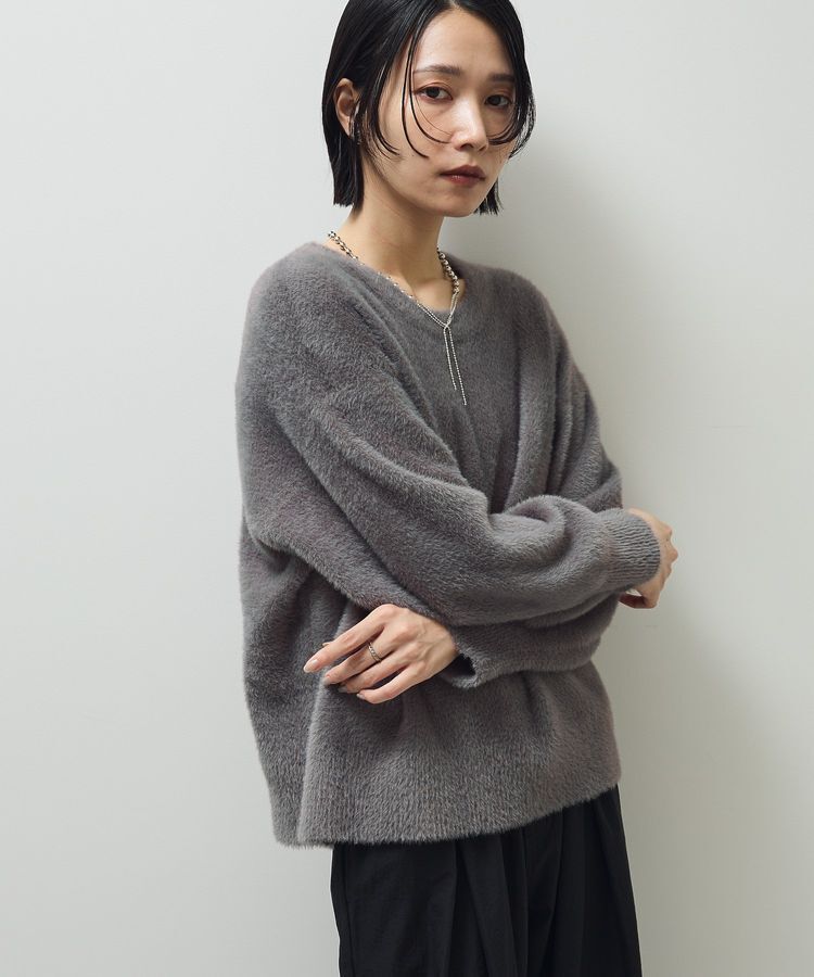 Green Parks「シャギークルーネックニットプルオーバー」|ニット・セーター|