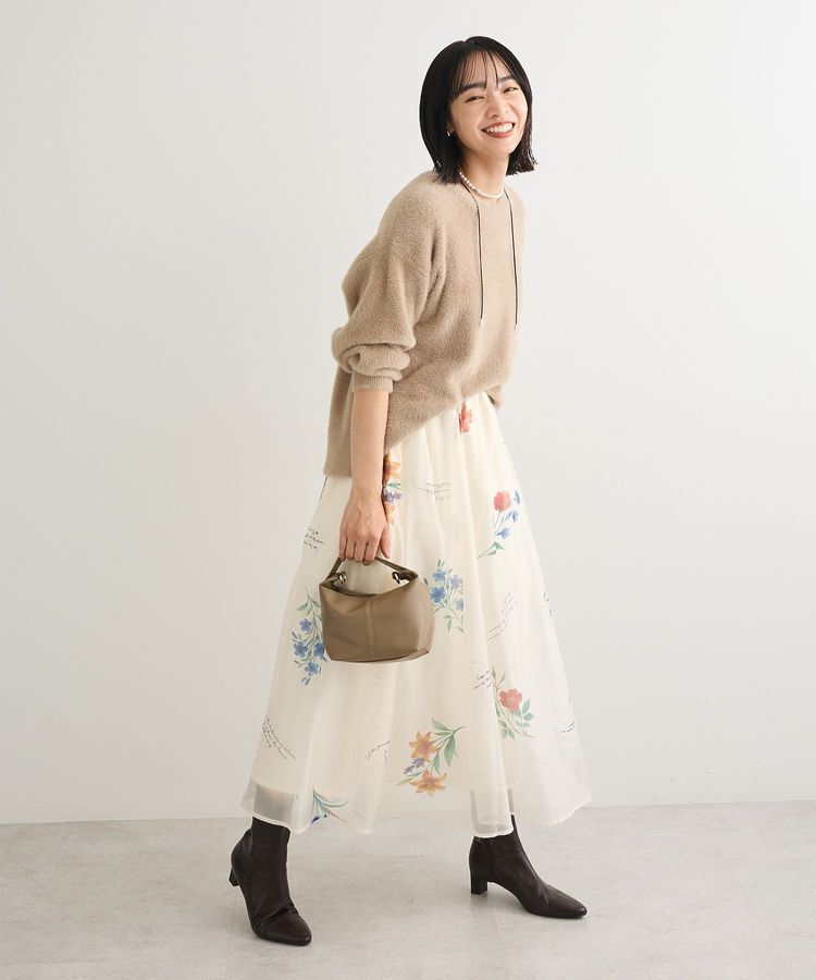 Green Parks「シャギークルーネックニットプルオーバー」|ニット・セーター|