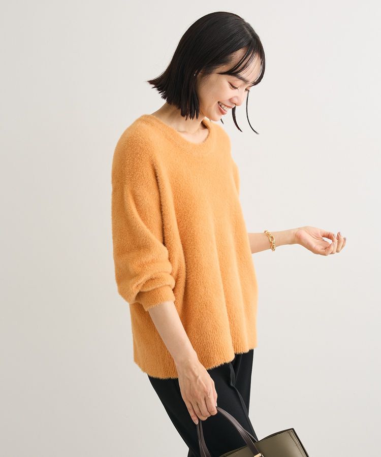 Green Parks「シャギークルーネックニットプルオーバー」|ニット・セーター|