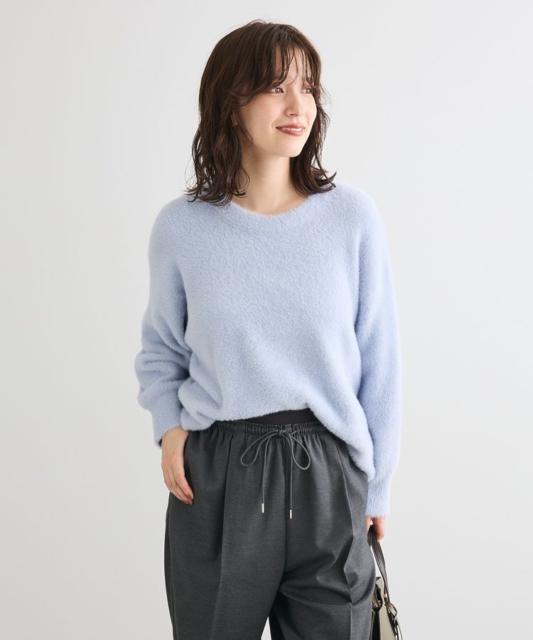 Green Parks「シャギークルーネックニットプルオーバー」|ニット・セーター|