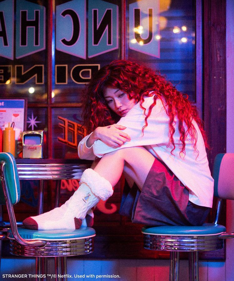 Green Parks「■STRANGER THINGS&times;MINNETONKA 裏ボア刺繍ソックス」|その他|