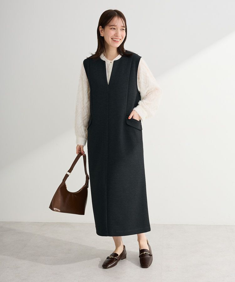 Green Parks「ダンボールスキッパージャンパースカート」|ジャンパースカート|Gray Mixture