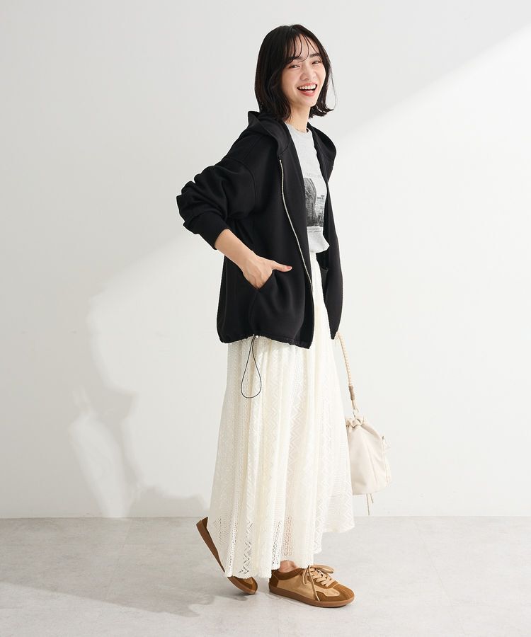 Green Parks「【OTONAパーカー】ダブルZIP裾ドロストパーカー」|スウェット・ジャージ|