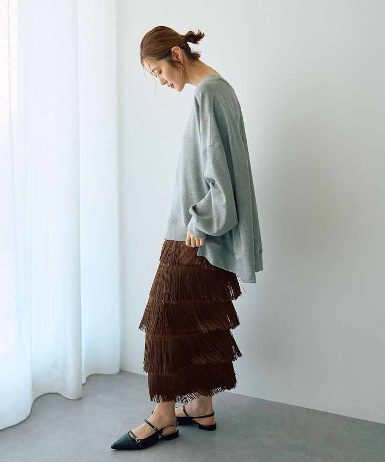 Editt by YECCA VECCA「フリンジロングスカート」|スカート|