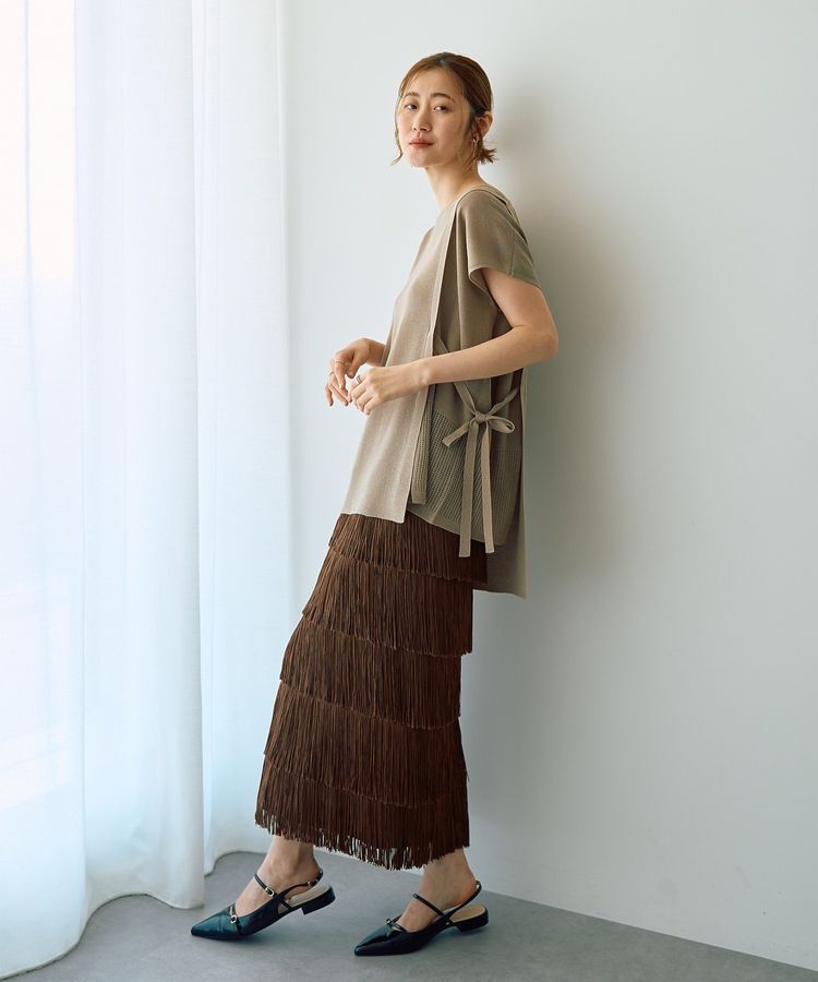 Editt by YECCA VECCA「フリンジロングスカート」|スカート|