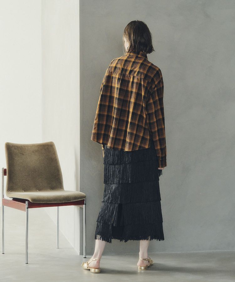 Editt by YECCA VECCA「フリンジロングスカート」|スカート|