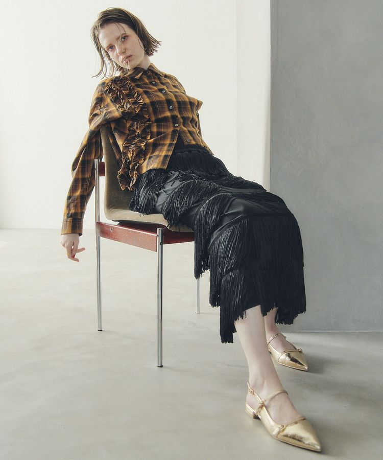 Editt by YECCA VECCA「フリンジロングスカート」|スカート|