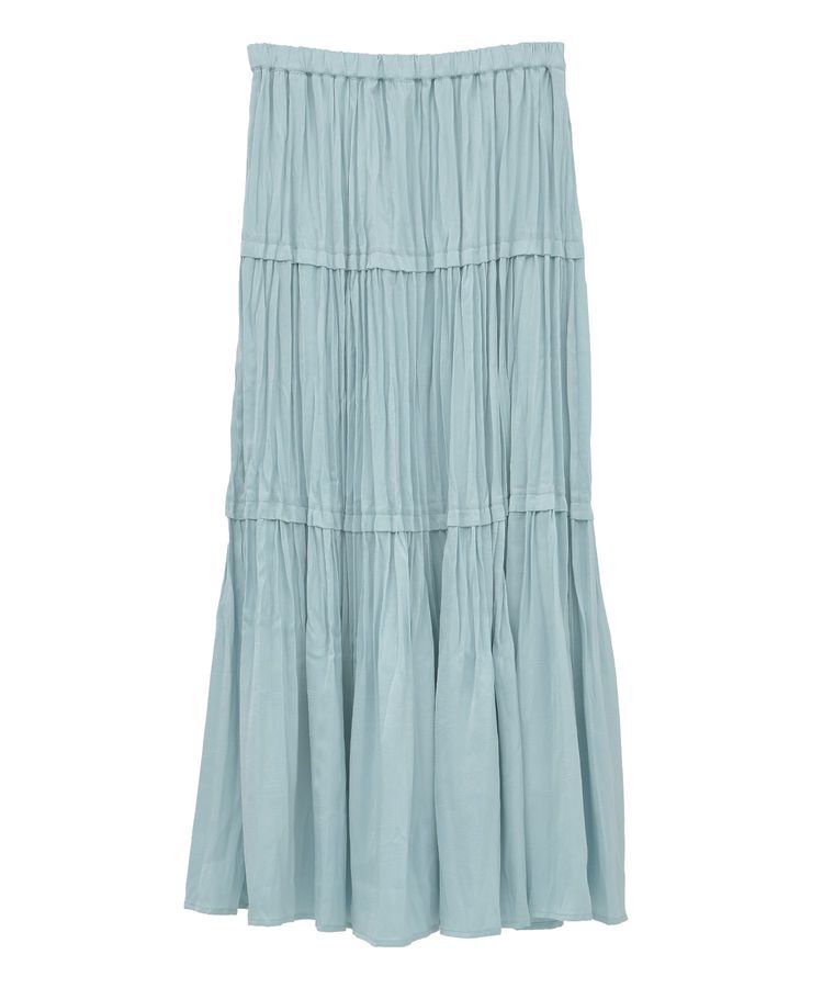 YECCA VECCA「ランダムプリーツサテンマーメイドスカート」|スカート|