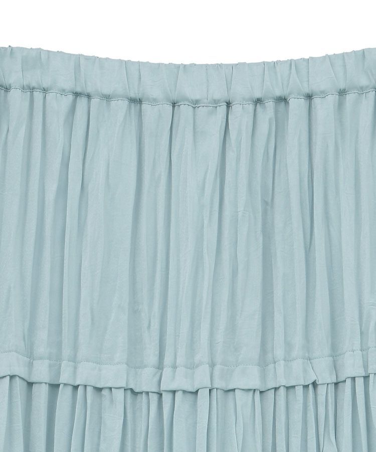 YECCA VECCA「ランダムプリーツサテンマーメイドスカート」|スカート|