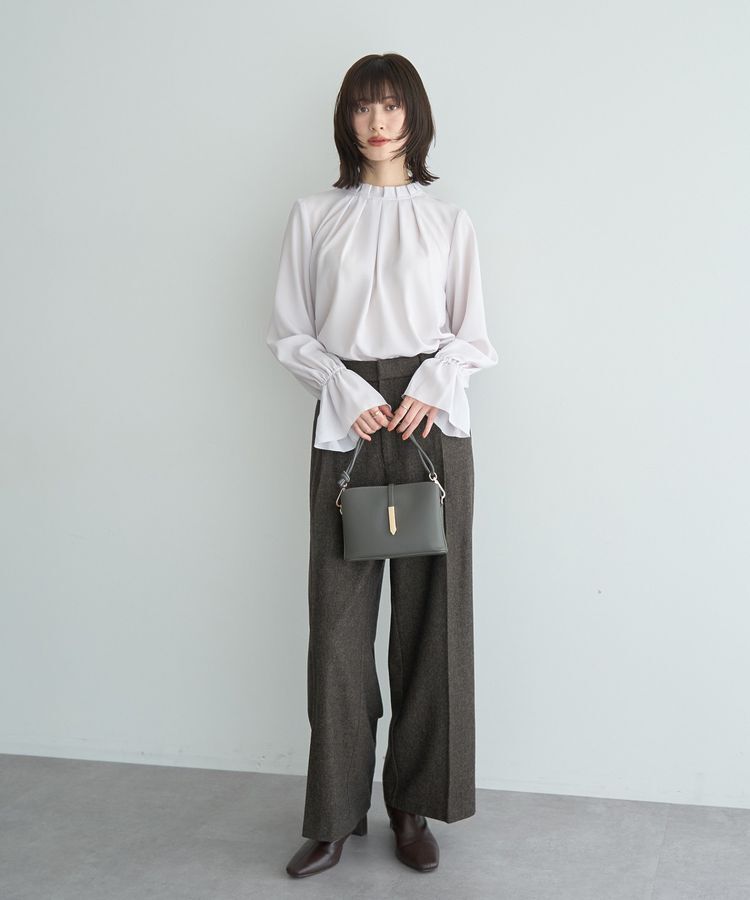 YECCA VECCA「タックデザインブラウス」|シャツ・ブラウス|