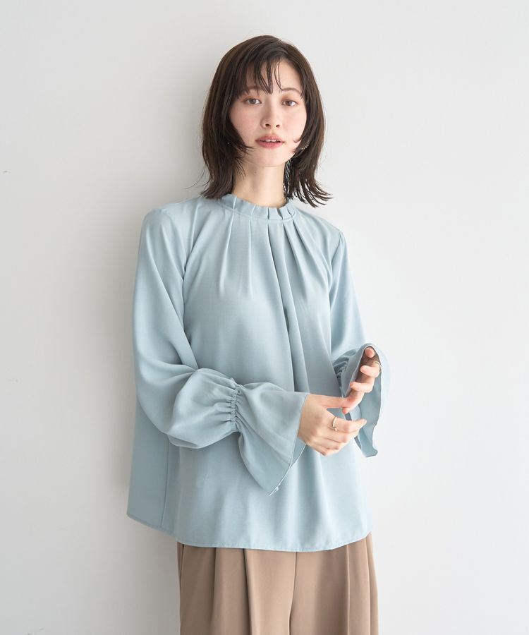 YECCA VECCA「タックデザインブラウス」|シャツ・ブラウス|