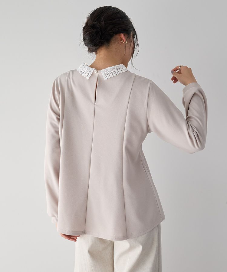 YECCA VECCA「2wayレース襟ブラウス」|シャツ・ブラウス|