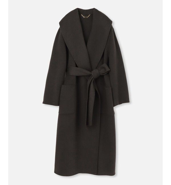 allureville「カシミヤ混リバービックショールコート」|その他|チャコールグレー