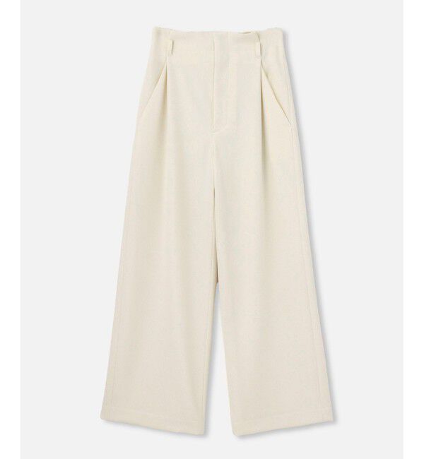 allureville「ウールライクフランネルヨークレスパンツ」|サルエル|