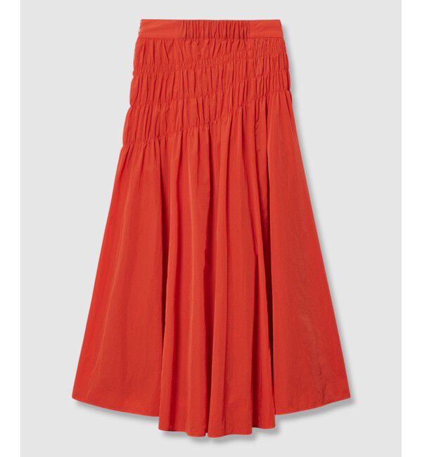 allureville「ナイロンタフタシャーリングスカート」|スカート|