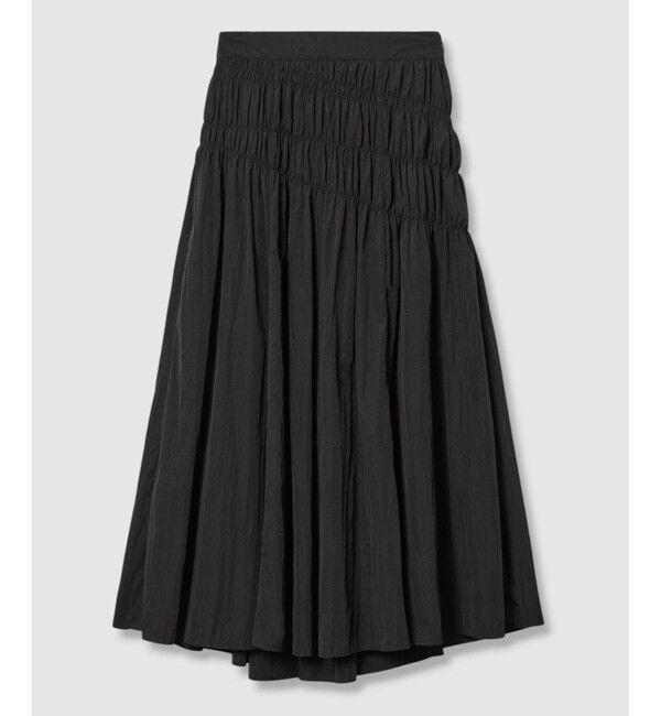 allureville「ナイロンタフタシャーリングスカート」|スカート|