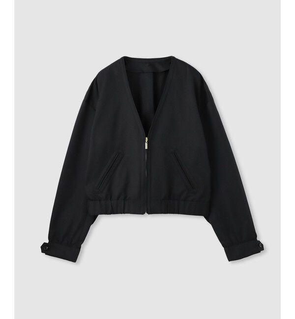 LOULOU WILLOUGHBY「【LOULOU WILLOUGHBY】シャンブレーツイルマリンブルゾン」|ブルゾン・スタジャン|