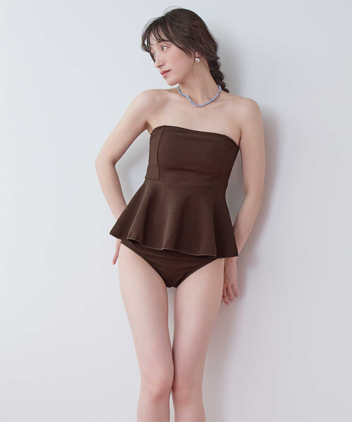 SEA DRESS「ペプラムフレアビスチェビキニ」|ビキニ|