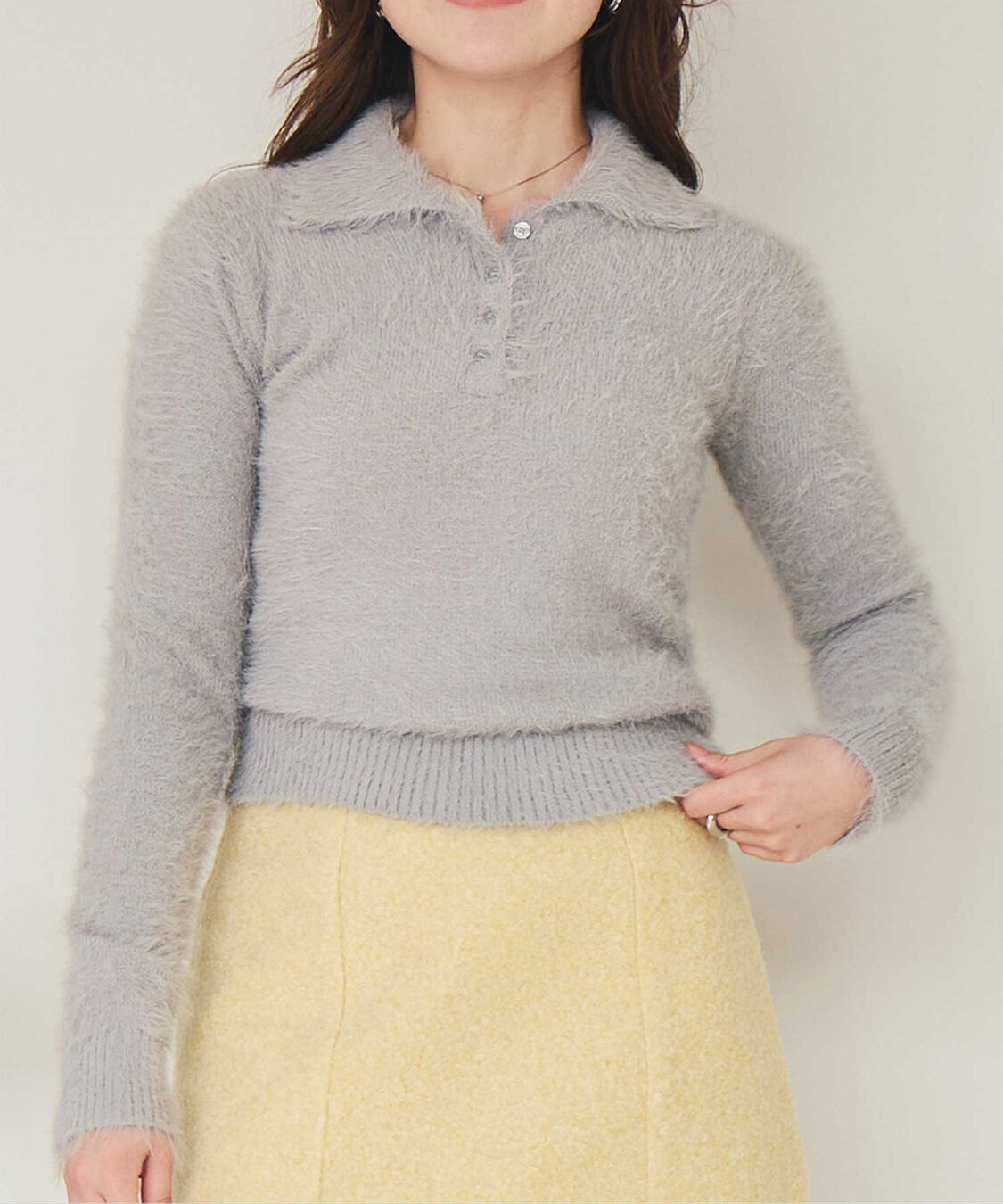 titivate「ポロ襟シャギーニット」|ニット・セーター|