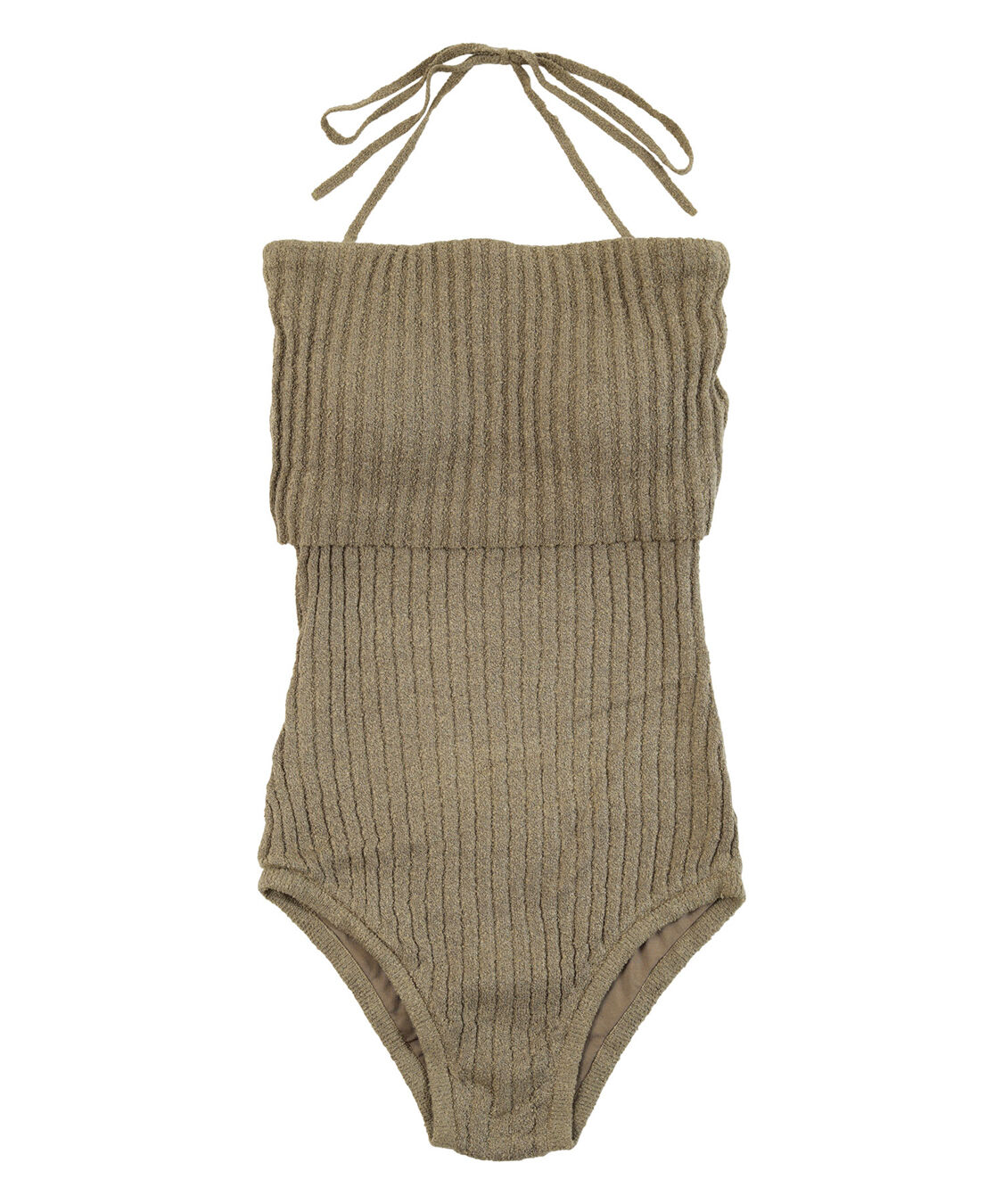 SEA DRESS「太リブニットデザインワンピース/水着」|ビキニ|