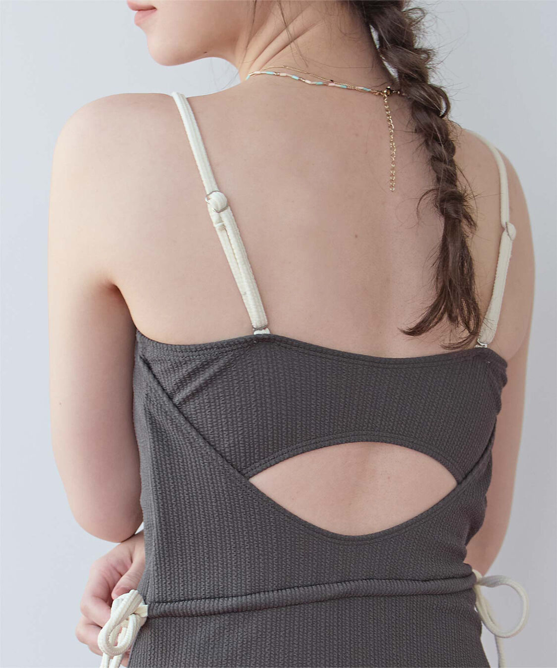 SEA DRESS「バイカラードロストワンピース/水着」|コンビネゾン|