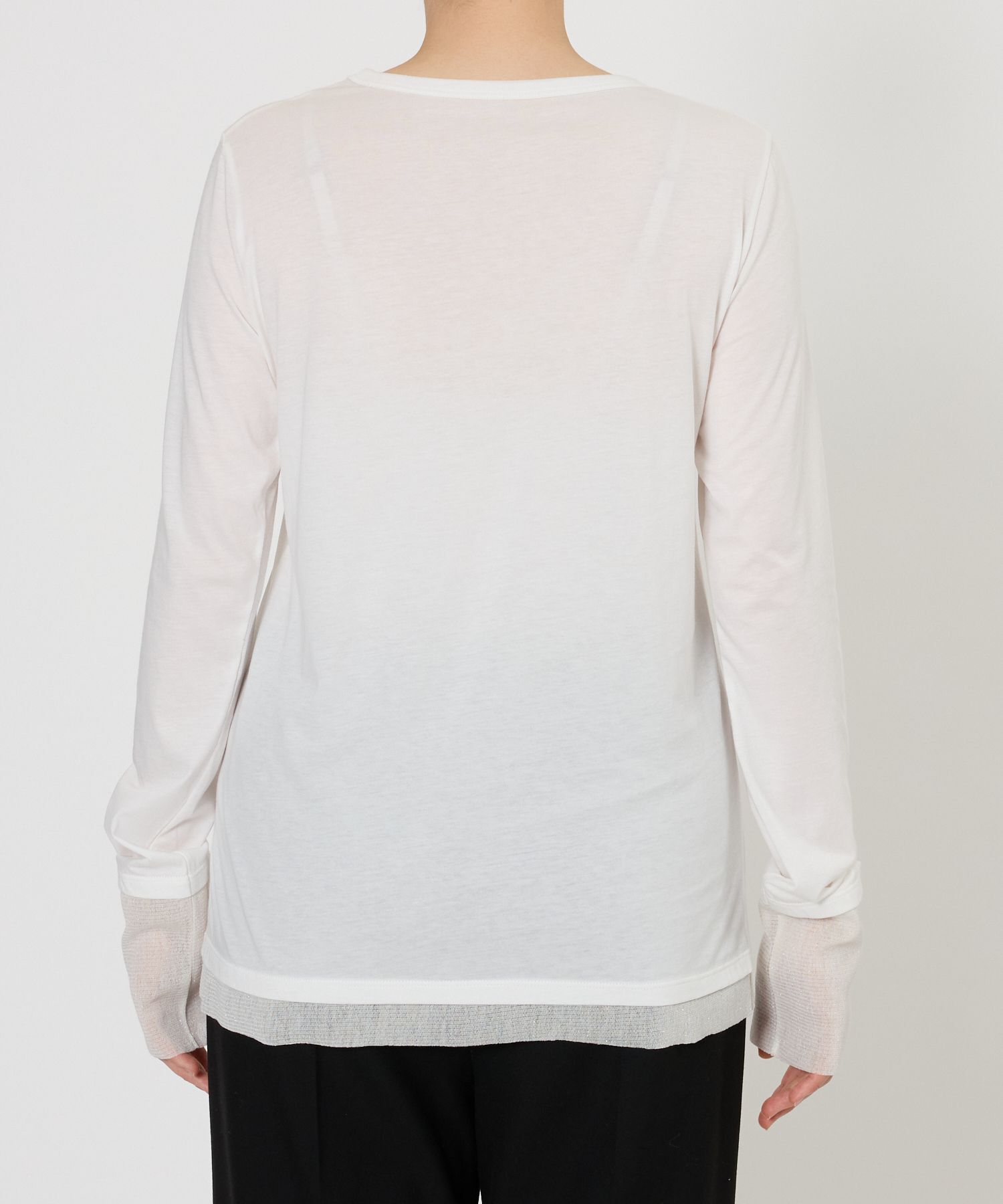 BABYLONE「チュールレイヤードロンＴ」|Tシャツ・カットソー|