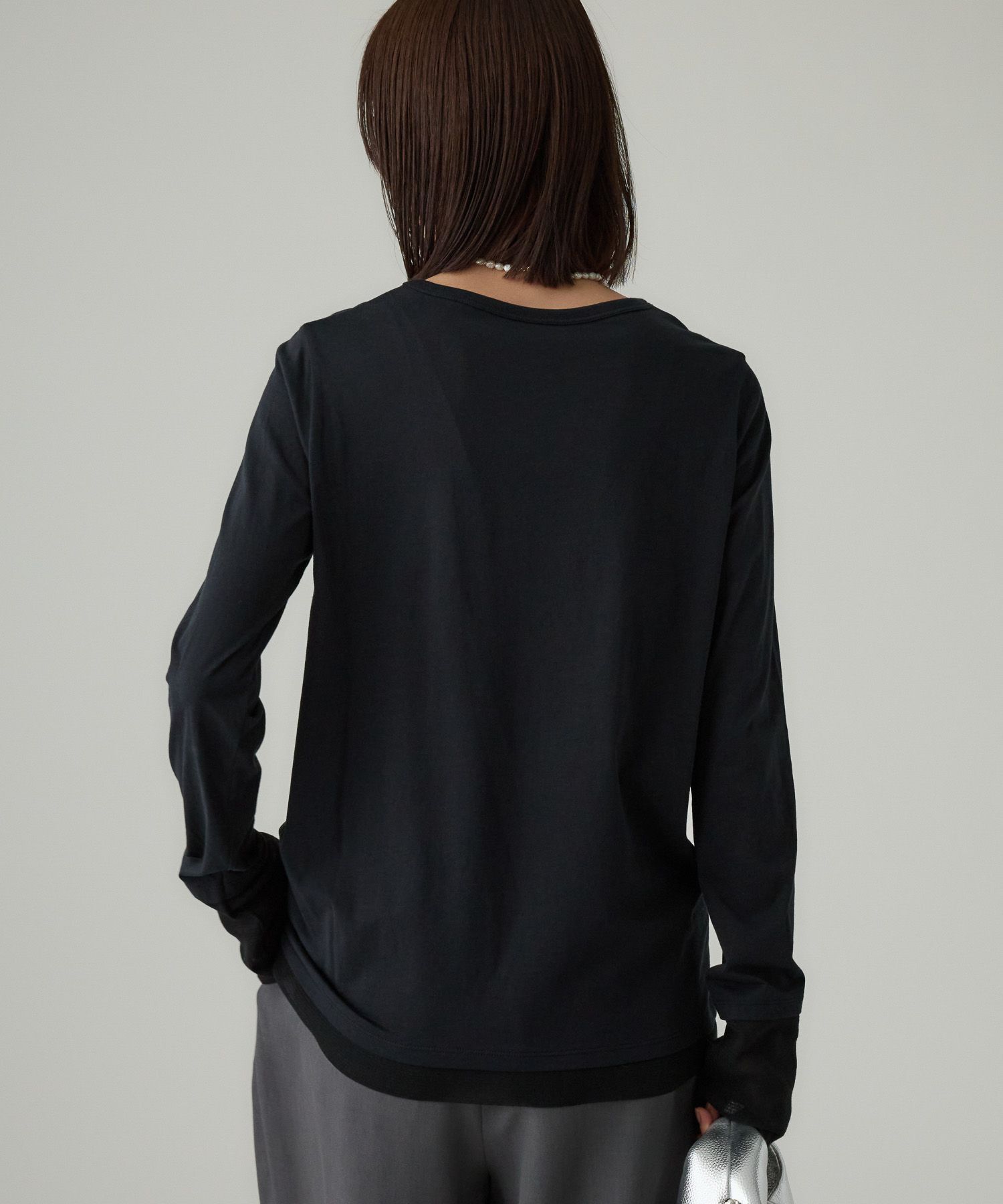 BABYLONE「チュールレイヤードロンＴ」|Tシャツ・カットソー|