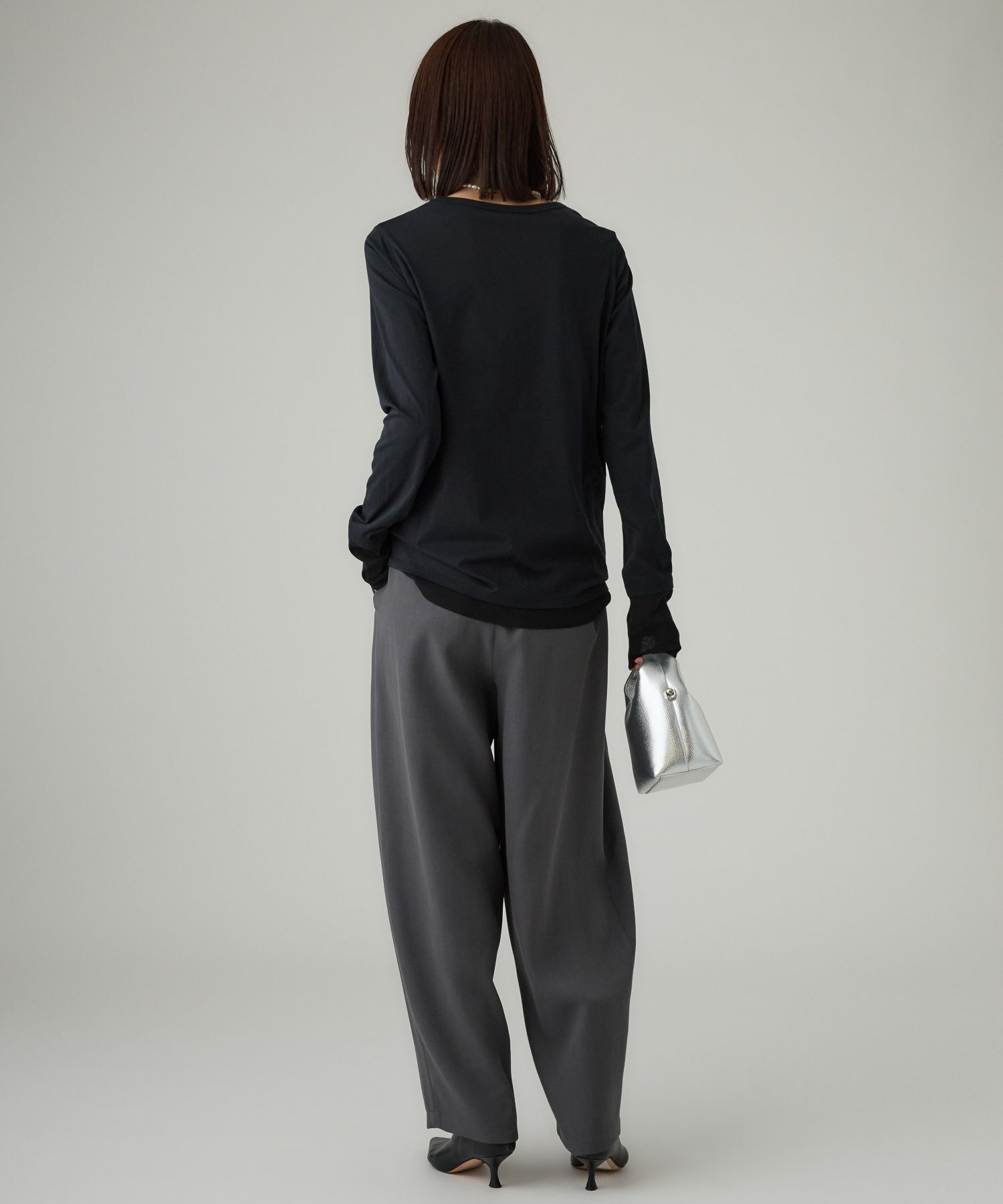 BABYLONE「チュールレイヤードロンＴ」|Tシャツ・カットソー|