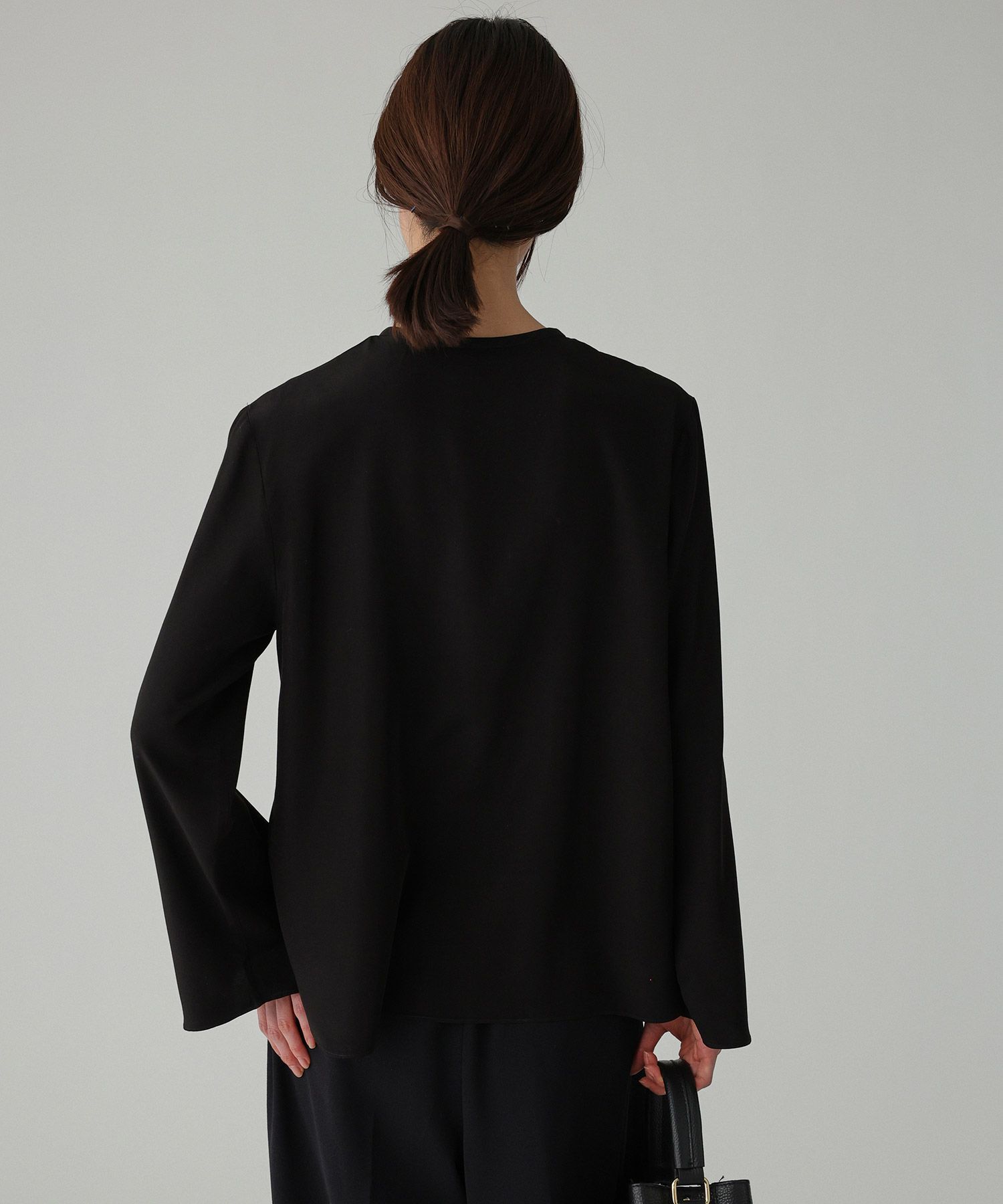 BABYLONE「ｱｾﾃｰﾄｼﾙｷｰBL」|シャツ・ブラウス|